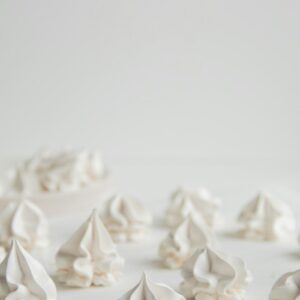 white paper flower petals on white surface